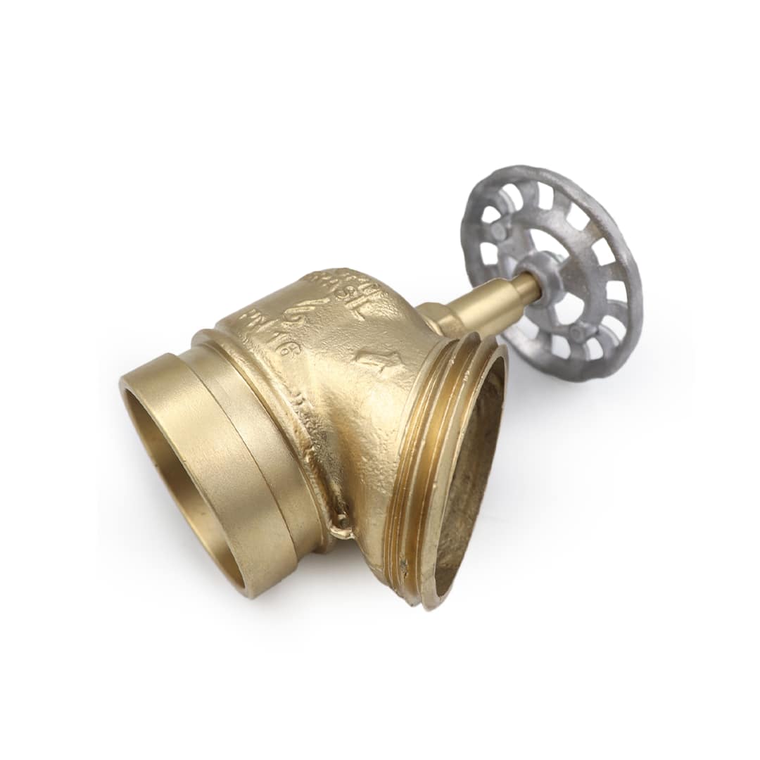 GPM 08 – Válvula Globo Comercial 45º PN 16 2.1/2” Grooved 73MM x 5FPP em Latão com Volante de 90mm - Imagem 4