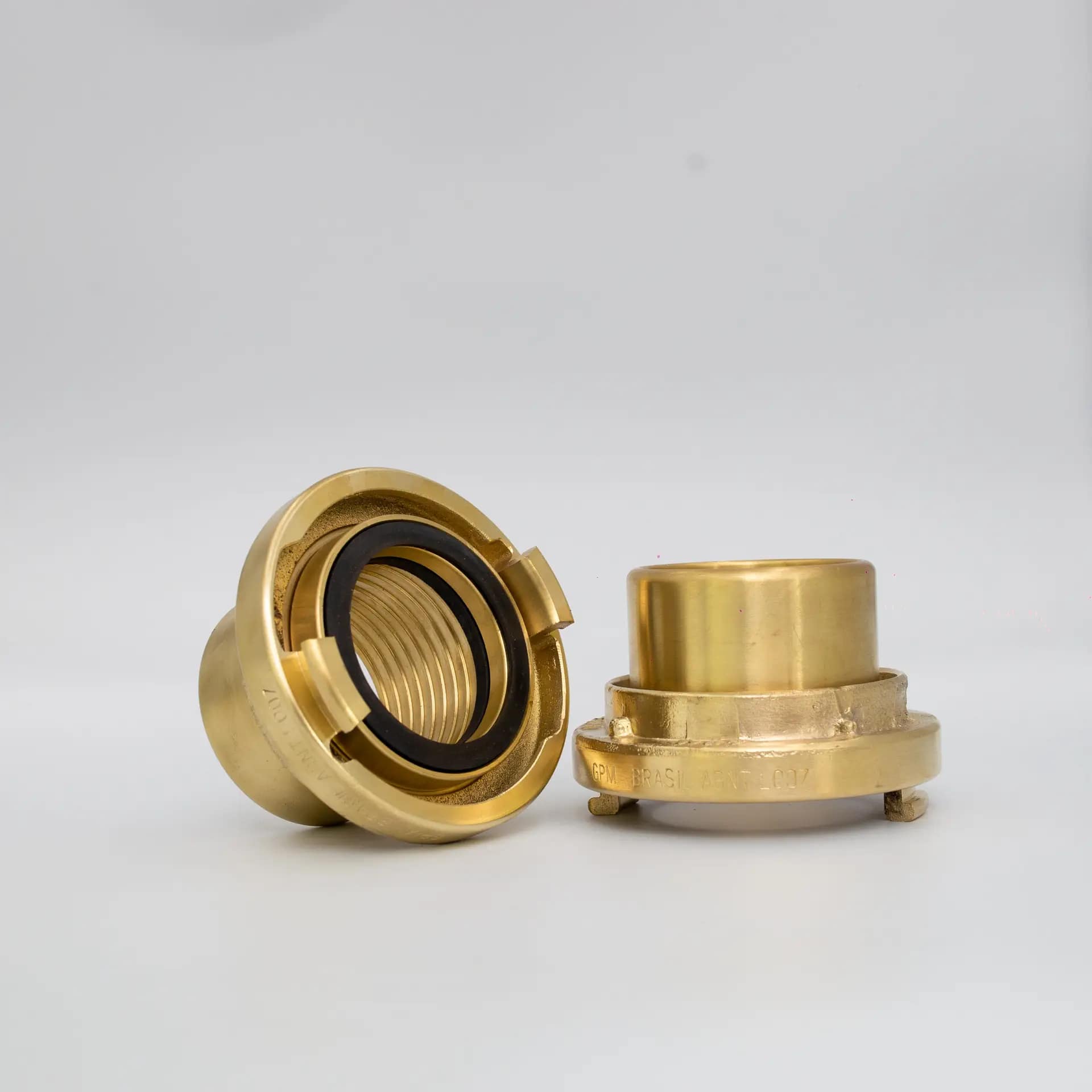 GPM 353 (L) - União para Mangueira de Incêndio 2.1/2" 65-B EL Industrial em Latão