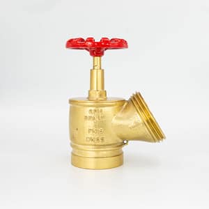 GPM 18 – Válvula Globo Industrial 45º PN 16 2.1/2” Grooved 76MM x 5FPP em Latão com Volante de 90mm