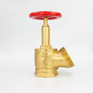 GPM 127 – Válvula Globo Industrial 45º PN 16 2.1/2” 11BSP x 5FPP em Latão com Volante de 100mm