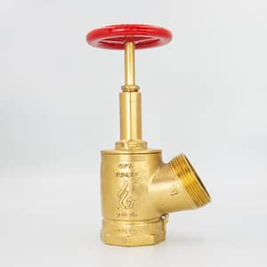 GPM 134 – Válvula Globo Industrial 45º PN 20 2.1/2” 8NPT x 7.1/2NH em Latão com Volante de 117mm