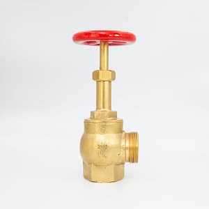 GPM 404 – Válvula Globo Industrial 90º 210LBS 1.1/2” 11BSP x 11BSP em Latão com Volante de 100mm