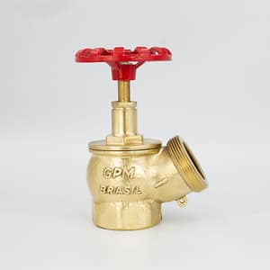 GPM 734 – Válvula Globo Industrial 45º PN 16 2” 11BSP x 11BSP em Latão com Volante de 90mm