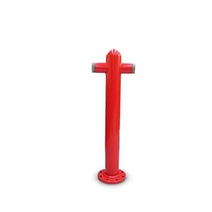 GPM 894 - Coluna de Hidrante Tipo T Com duas saídas 2.1/2 11BSP FLANGEADA 4" ACO CARBONO COM COSTURA 1 METRO NBR 5580