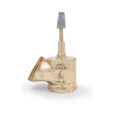 GPM 103 – Válvula Globo Comercial Compacta 45º PN 16 2.1/2” 11BSP x 5FPP em Latão com Recalque em Alumínio