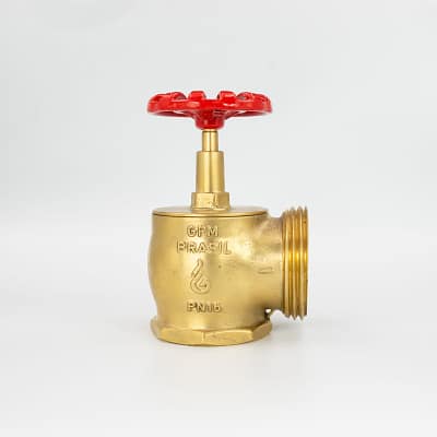 GPM 116 – Válvula Globo Industrial 90º PN 16 2.1/2” 11BSP x 5FPP em Latão com Volante de 90mm