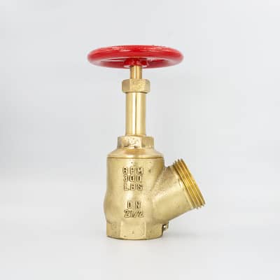 GPM 139 – Válvula Globo Crane Médio Industrial 45º 300LBS 2.1/2” 11BSP x 5FPP em Latão com Volante de 150mm