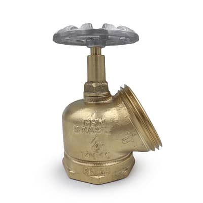 GPM 02 – Válvula Globo Comercial 45º PN 16 2.1/2” 5FPP em Latão com Volante de 90mm